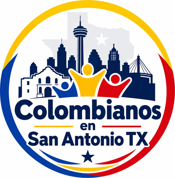 Colombianos en logo, san antonio tx version