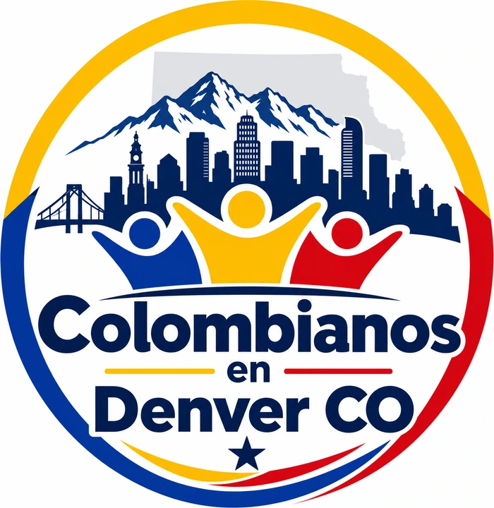 Colombianos en logo, denver co version