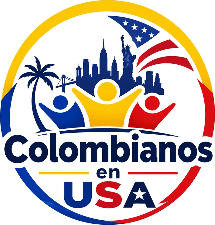Colombianos en logo, usa version