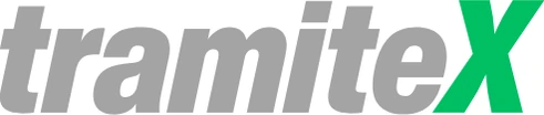 tramiteX logo, greyscale version