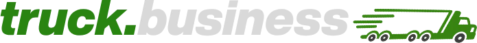 truck.business logo, reversed version