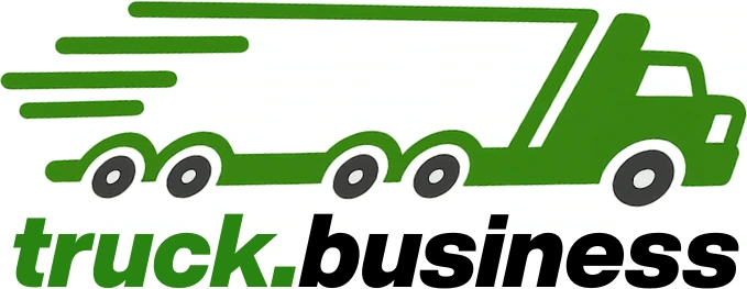 truck.business logo, stacked version