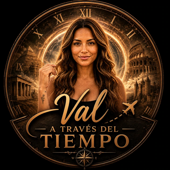 Val, a través del tiempo logo, primary version