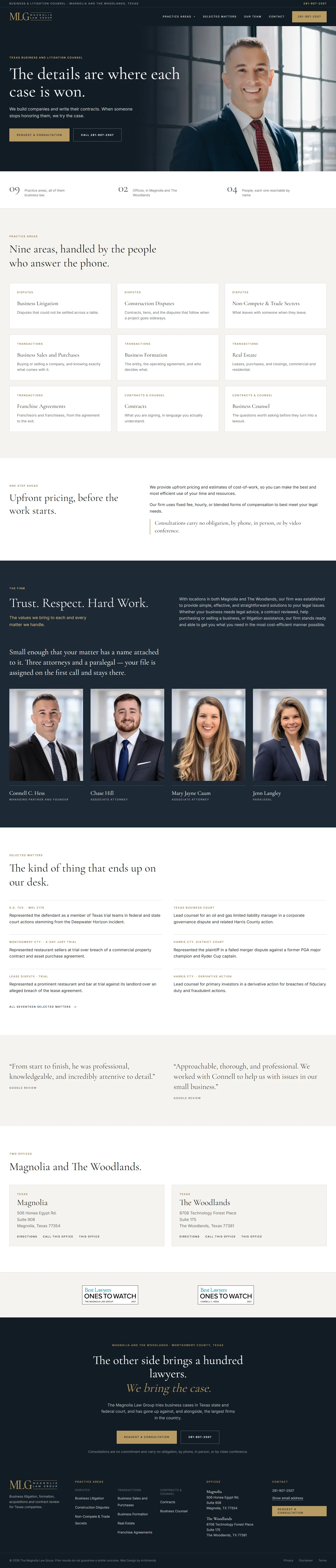 The Magnolia Law Group homepage